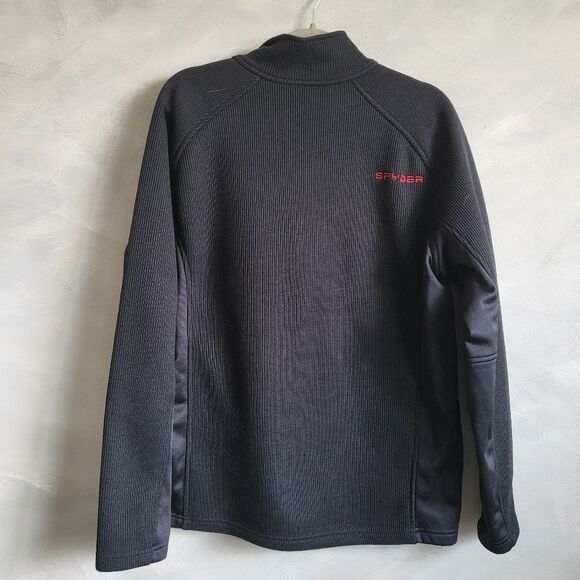 Spyder Men’s Outbound Half Zip Pullover Sweater Red and Black Size L - Picture 5 of 10